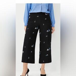 Embroidered Floral Pants
